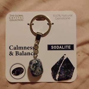 Sodalite Gemstone Keychain